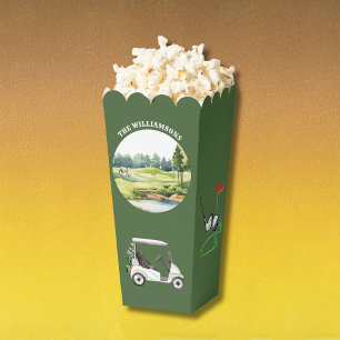 Caja Para Regalos *Carrito de Curso de Golf Orientado a la Acuarela