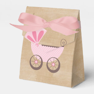 Caja Para Regalos Carro de bebé rosado hermoso Baby Shower