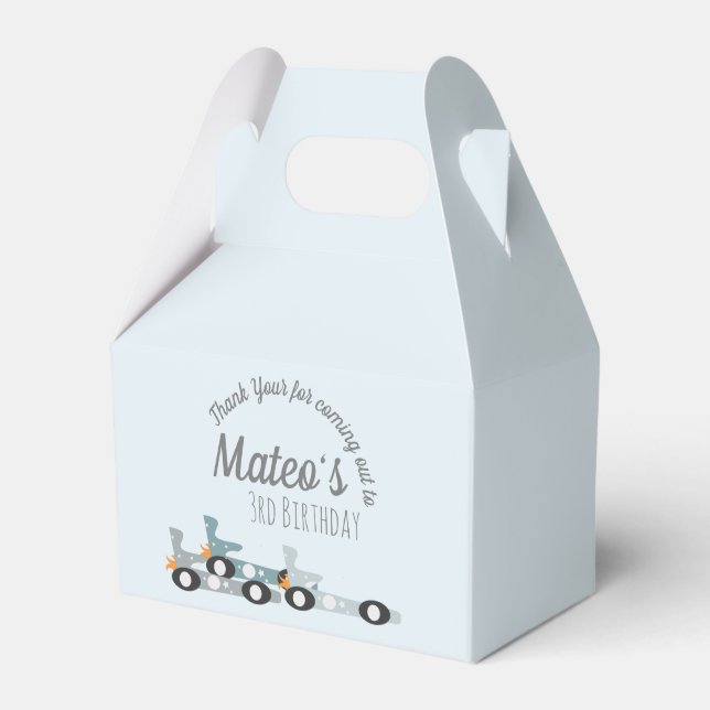 Caja Para Regalos Carros de Carreras retro Estrellas de la luna conv (Front Side)