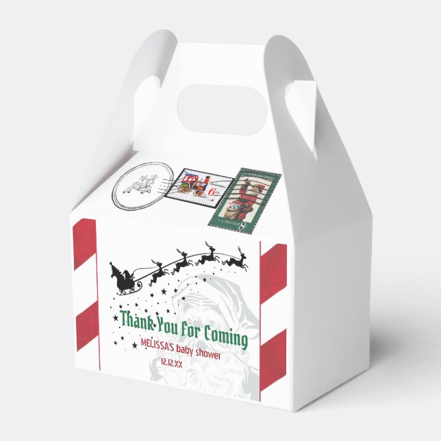Caja Para Regalos Carta de Santa Claus de señas postizas o buenas (Front Side)