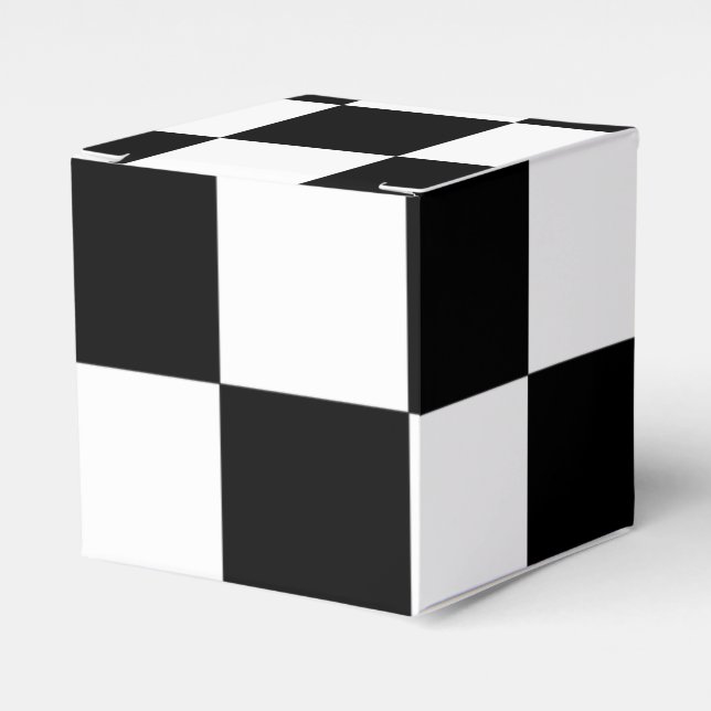 Caja Para Regalos Cartón de ajedrez (Costado Anverso)