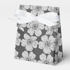Caja Para Regalos Cartón de rosas blancas silvestres
