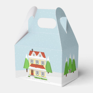 Caja Para Regalos Casa abierta de navidades