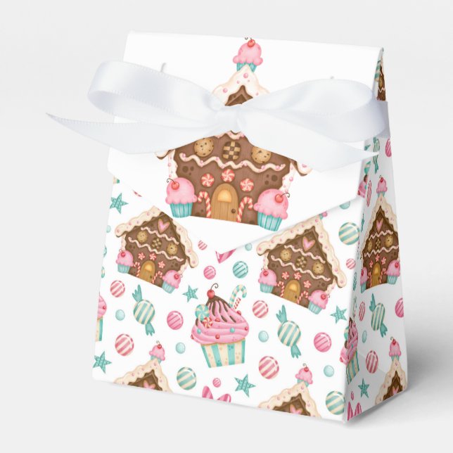 Caja Para Regalos Casa de pan de jengibre (Front Side)