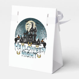 Caja Para Regalos Casa embrujada, noche de Halloween de miedo