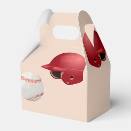 Caja Para Regalos casco y pelotas de béisbol en marcha