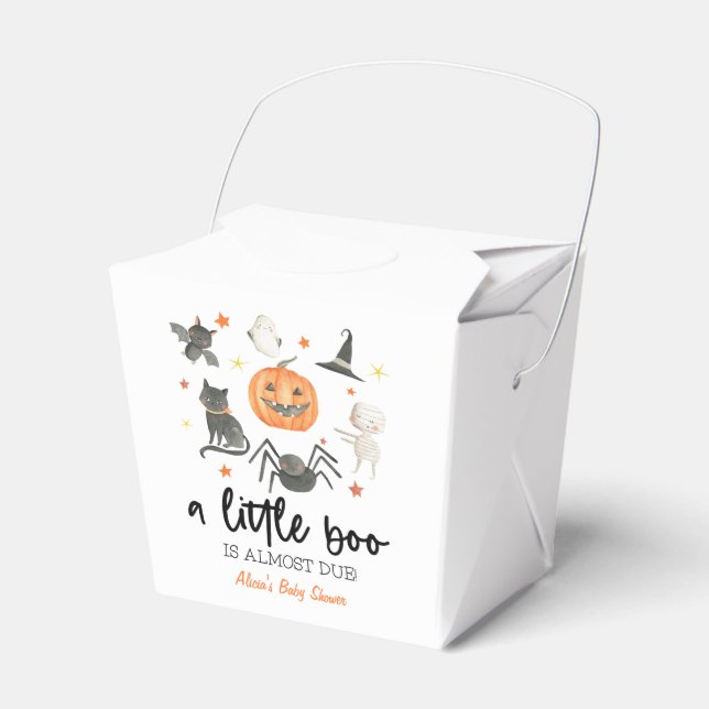 Caja Para Regalos ¡Casi Se Debe Un Pequeño Boo! Halloween de Baby Sh (Front Side)