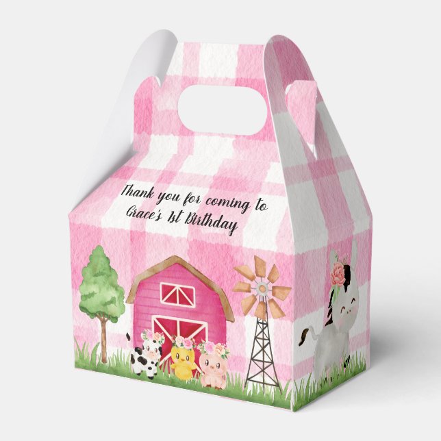 Caja Para Regalos Casilla de Favor de la Fiesta de Cumpleaños de la  (Front Side)