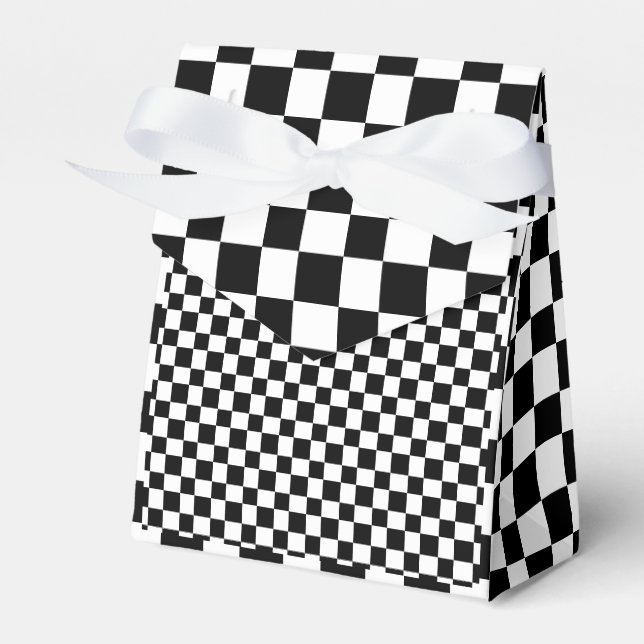 Caja Para Regalos Casilla de Favor del Ajedrez (Front Side)