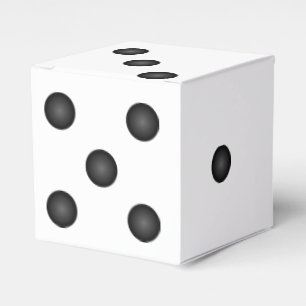 Caja Para Regalos Casilla de favores de la fiesta de la boda de dado