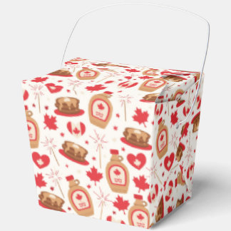 Caja Para Regalos Casilla de favores del partido del Día de Canadá