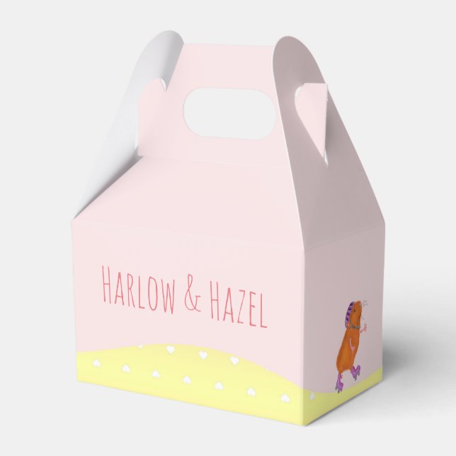 Caja Para Regalos Casilla de favores del partido Rollersking dog & g (Front Side)