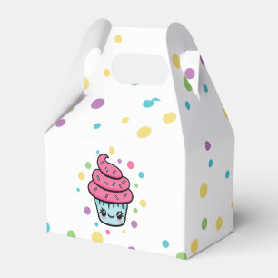 Caja Para Regalos Casilla de favores del pastel de cumpleaños feliz