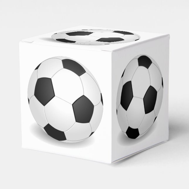 Caja Para Regalos Casilla de favores Soccer Ball (Costado Anverso)