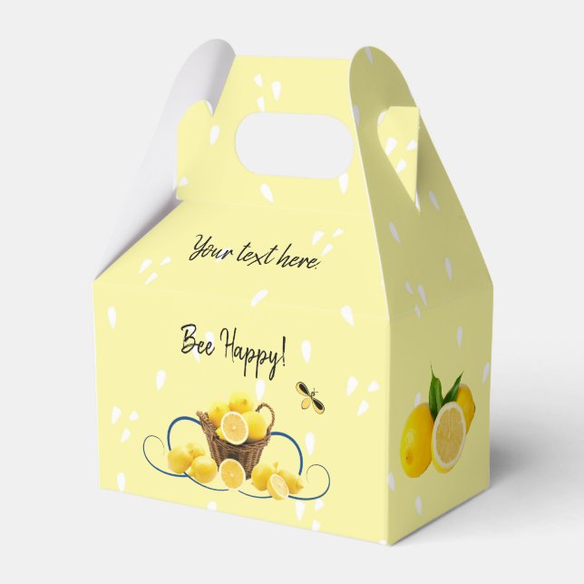 Caja Para Regalos Casilla de favoritos de Bee Happy (Front Side)
