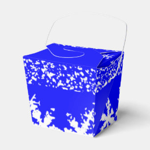 Caja Para Regalos Casilla de favoritos de color azul ornamento sacad