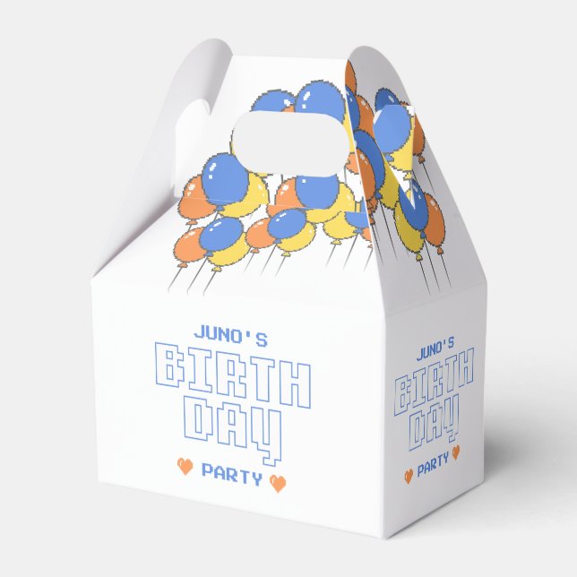 Caja Para Regalos Casilla de favoritos para la fiesta de cumpleaños  (Front Side)