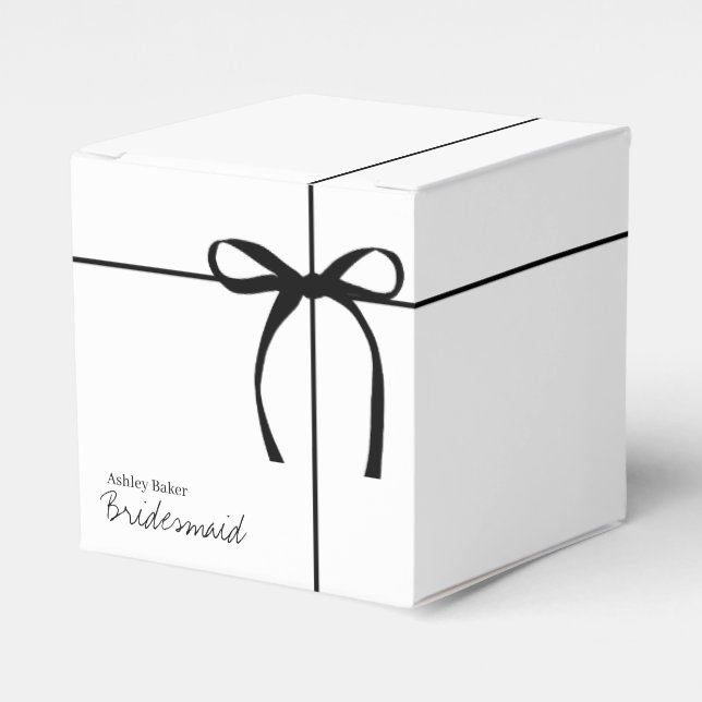 Caja Para Regalos Casilla de propuesta de dama de honor - Partido de (Costado Anverso)