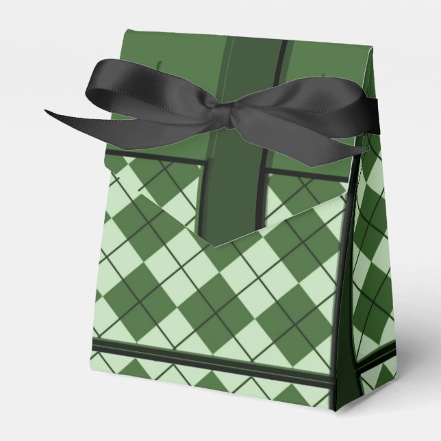 Caja Para Regalos Casilla de regalo Green Argyle All Purpose (Front Side)