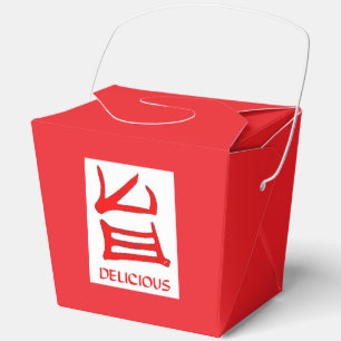 Caja Para Regalos Casilla de saco roja blanca y blanca de Kanji Deli