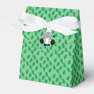 Caja Para Regalos Cebra del bebé del tema el del safari