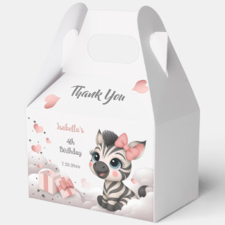 Caja Para Regalos Cebra pequeña adorable