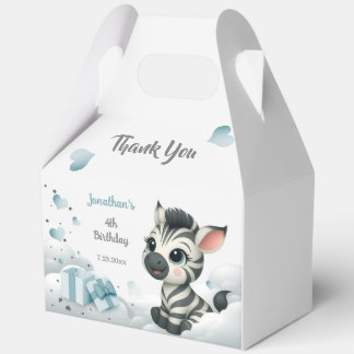 Caja Para Regalos Cebra simple linda y pequeña