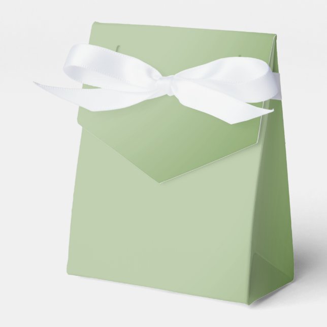 Caja Para Regalos Celadón verde de jade sólido (Front Side)