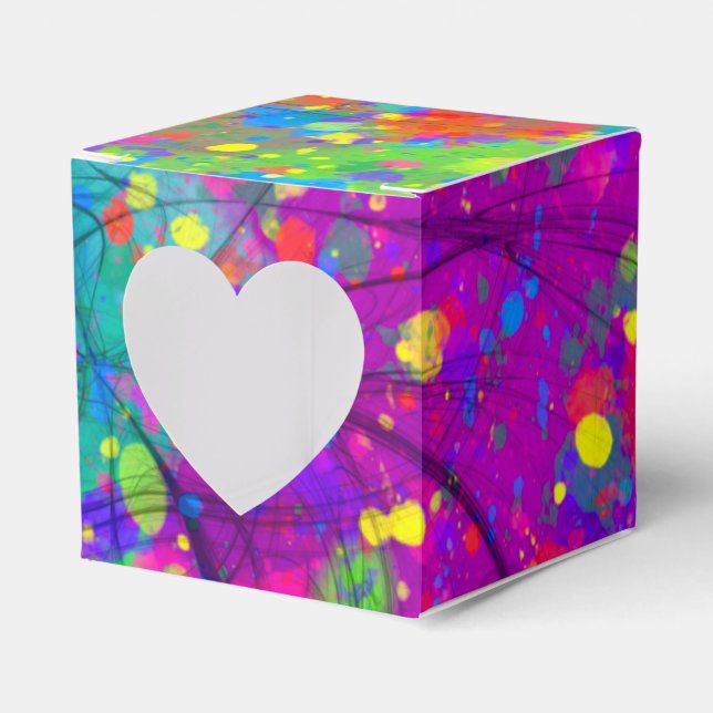 Caja Para Regalos Celebración Colorida (Anverso)