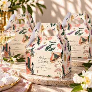 Caja Para Regalos Celebración de Acuarela de Mardi Gras de Nueva Orl