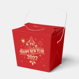 Caja Para Regalos Celebración de Año Nuevo 2027 Feliz