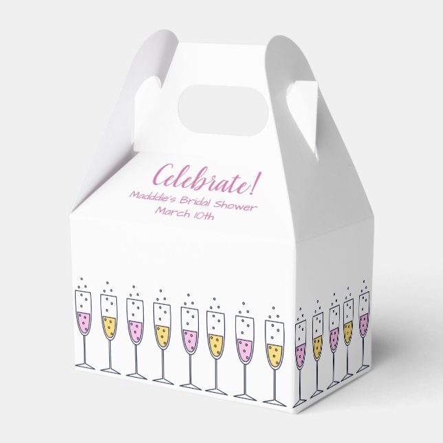 Caja Para Regalos Celebración de Champán (Front Side)