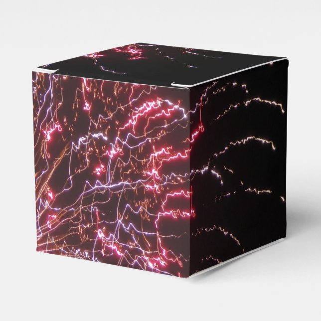 Caja Para Regalos Celebración de fuegos artificiales (Costado Anverso)