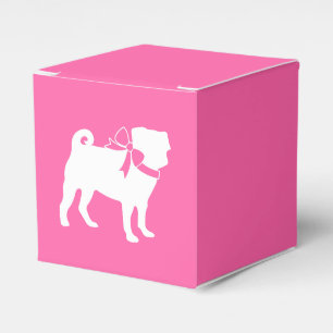 Caja Para Regalos Celebración de la fiesta temática del perro de pug