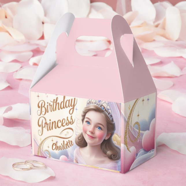 Caja Para Regalos Celebración de la Princesa Feliz Cumpleaños (Boda)