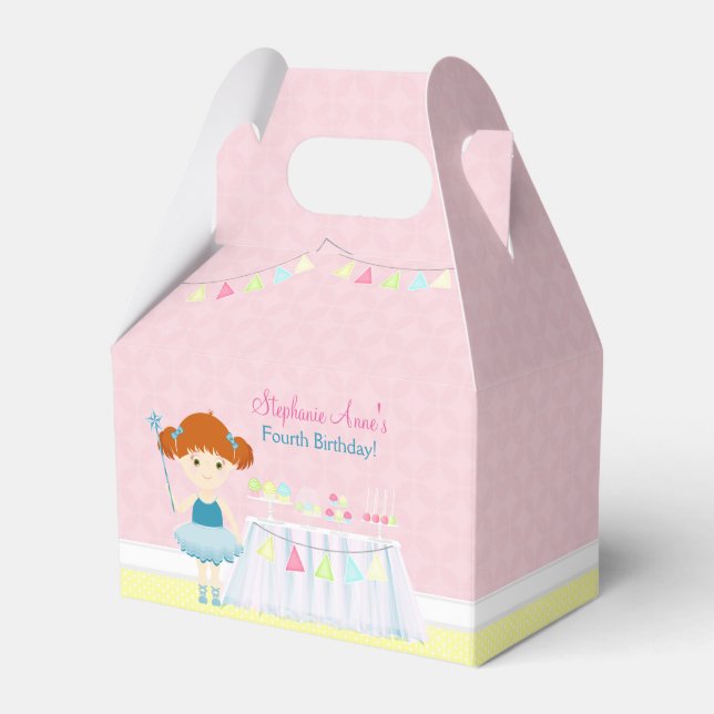 Caja Para Regalos Celebración de la torta dulce Ballerina (Front Side)