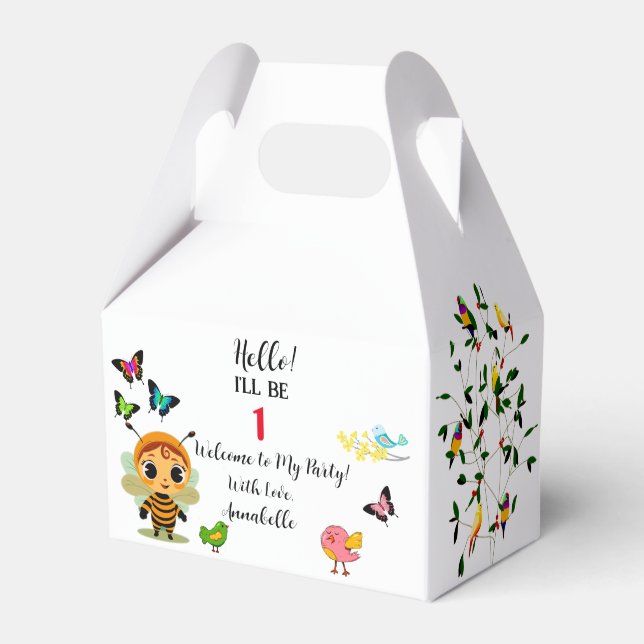 Caja Para Regalos Celebración de los niños Fiestas en el jardín (Front Side)