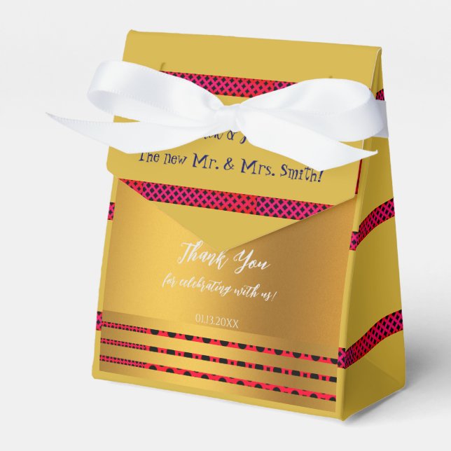 Caja Para Regalos Celebración del Boda de oro (Front Side)
