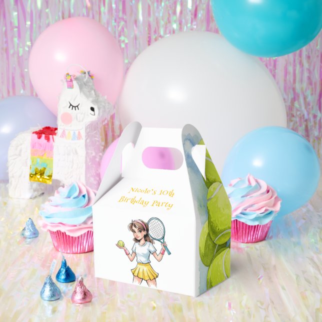 Caja Para Regalos Celebración del Chica de tenis Ace (Fiesta)