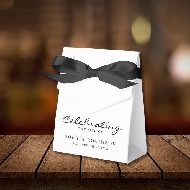 Caja Para Regalos Celebración del funeral de un guión elegante (Subido por el creador)