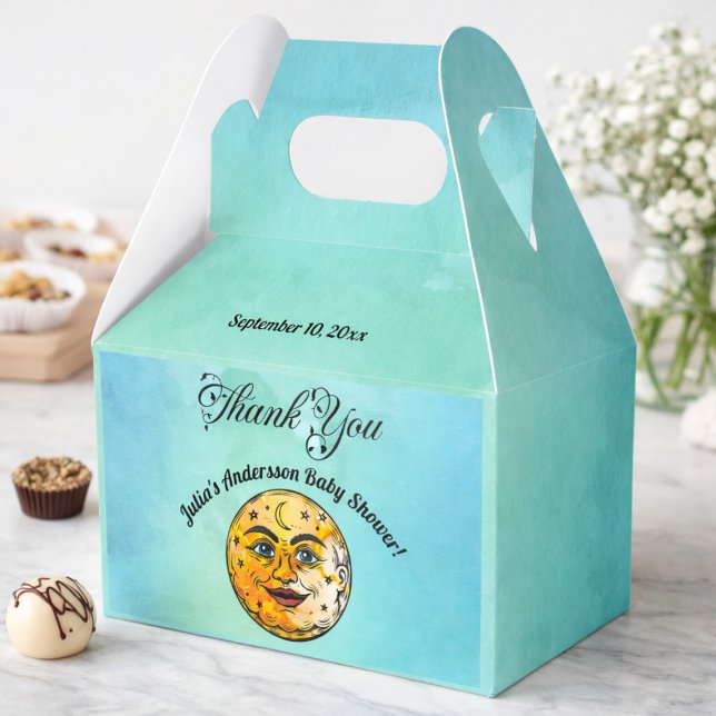 Caja Para Regalos Celebración en Baby Shower por la luna (Subido por el creador)