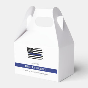 Caja Para Regalos Celebración personalizada de jubilación de la poli
