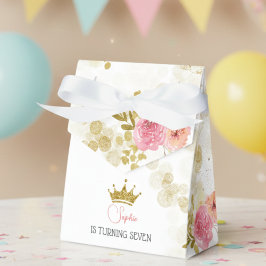 Caja Para Regalos Celebración real cumpleaños de princesa rosa