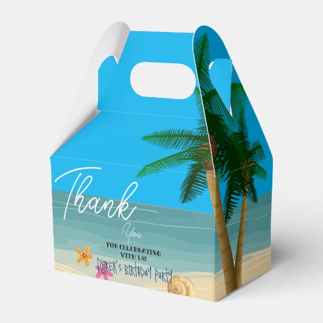 Caja Para Regalos Celebraciones de Ocean Bliss (Reverso)