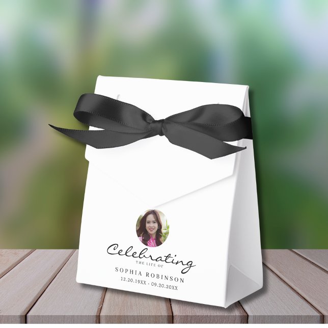 Caja Para Regalos Celebration of Life Photo Memorial Keepsake (Subido por el creador)