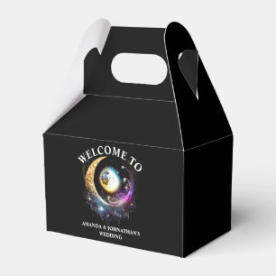 Caja Para Regalos Celestial luna llena 3D estrellas de noche estrell