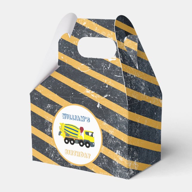 Caja Para Regalos Cemento Hormigón Cemento Construcción Camiones Cum (Front Side)