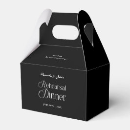 Caja Para Regalos Cena de Ensayo Chic Moderno Agradecimiento