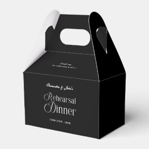 Caja Para Regalos Cena de Ensayo Chic Moderno Agradecimiento