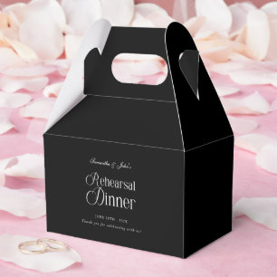 Caja Para Regalos Cena de Ensayo Chic Moderno Gracias